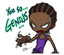 fashionista -unique people- 2 (english) sticker #4486070