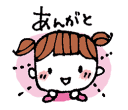 kimakima little girls sticker #4486273
