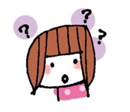 kimakima little girls sticker #4486274