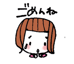 kimakima little girls sticker #4486275