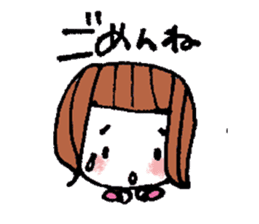 kimakima little girls sticker #4486275