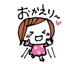 kimakima little girls sticker #4486277