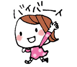 kimakima little girls sticker #4486281