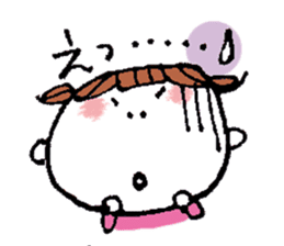 kimakima little girls sticker #4486282