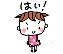 kimakima little girls sticker #4486283