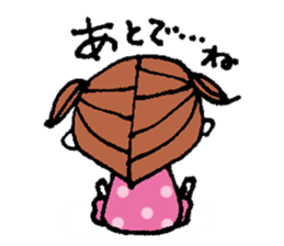 kimakima little girls sticker #4486284