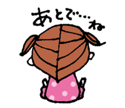 kimakima little girls sticker #4486284