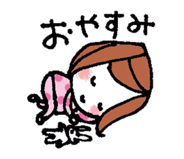 kimakima little girls sticker #4486286