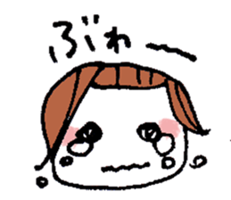 kimakima little girls sticker #4486287