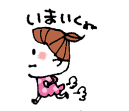 kimakima little girls sticker #4486288