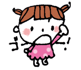 kimakima little girls sticker #4486294