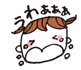 kimakima little girls sticker #4486300