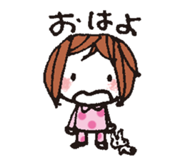 kimakima little girls sticker #4486303