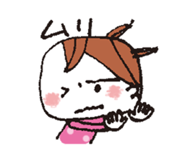 kimakima little girls sticker #4486305