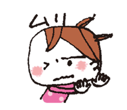 kimakima little girls sticker #4486305