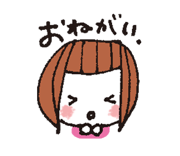 kimakima little girls sticker #4486306