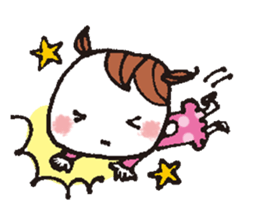 kimakima little girls sticker #4486310