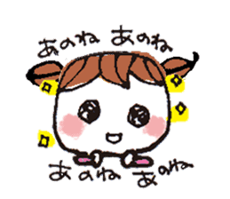 kimakima little girls sticker #4486311