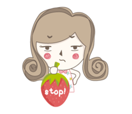 Praow : Curly girl. sticker #4486324