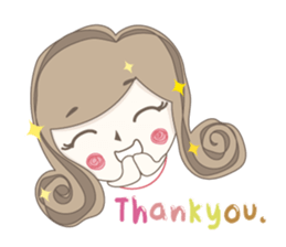 Praow : Curly girl. sticker #4486334