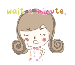 Praow : Curly girl. sticker #4486346