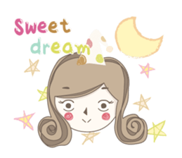 Praow : Curly girl. sticker #4486351