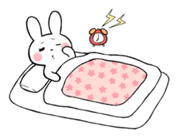 One day of a thin Usako(English) sticker #4487072