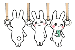 One day of a thin Usako(English) sticker #4487075