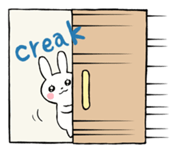 One day of a thin Usako(English) sticker #4487076