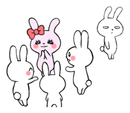 One day of a thin Usako(English) sticker #4487079