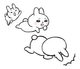 One day of a thin Usako(English) sticker #4487082