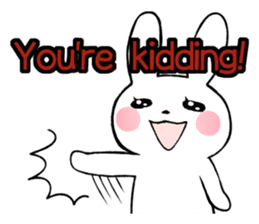 One day of a thin Usako(English) sticker #4487094