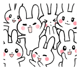 One day of a thin Usako(English) sticker #4487100