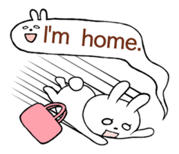 One day of a thin Usako(English) sticker #4487106