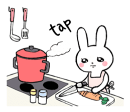 One day of a thin Usako(English) sticker #4487108