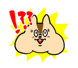 A hamster and the squirrels. sticker #4488286