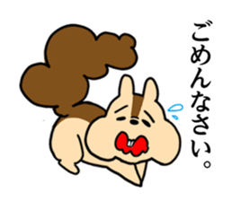 A hamster and the squirrels. sticker #4488287