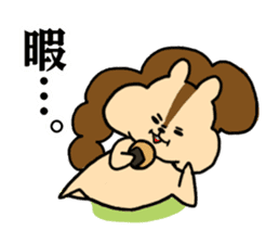 A hamster and the squirrels. sticker #4488306