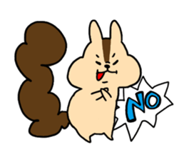 A hamster and the squirrels. sticker #4488308