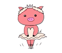 BallerinaPig sticker #4489392