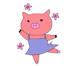 BallerinaPig sticker #4489393