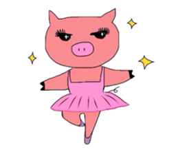 BallerinaPig sticker #4489394