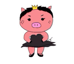 BallerinaPig sticker #4489395