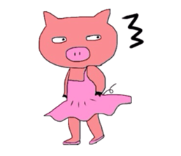BallerinaPig sticker #4489408