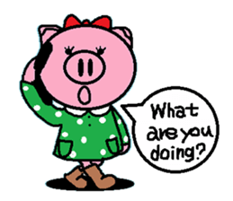 Ton-kun her. English edition. sticker #4489632