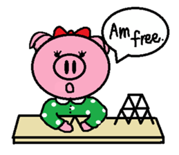 Ton-kun her. English edition. sticker #4489633