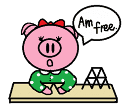 Ton-kun her. English edition. sticker #4489633