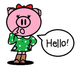 Ton-kun her. English edition. sticker #4489634