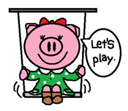 Ton-kun her. English edition. sticker #4489635