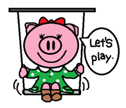 Ton-kun her. English edition. sticker #4489635